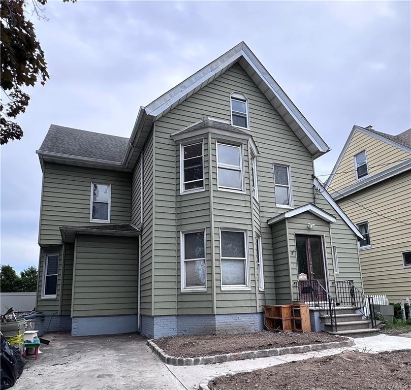 a front view of a house