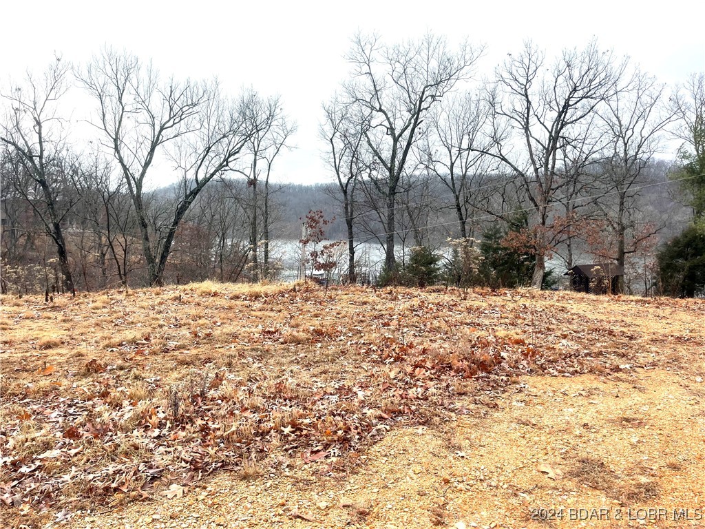 Newly cleared and excavated lot with BIG lake view