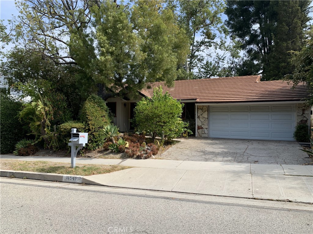 a view of a house with a yard and tree s