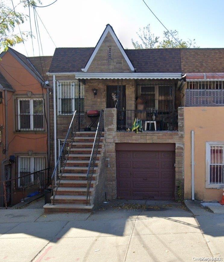 a front view of a house with a porch