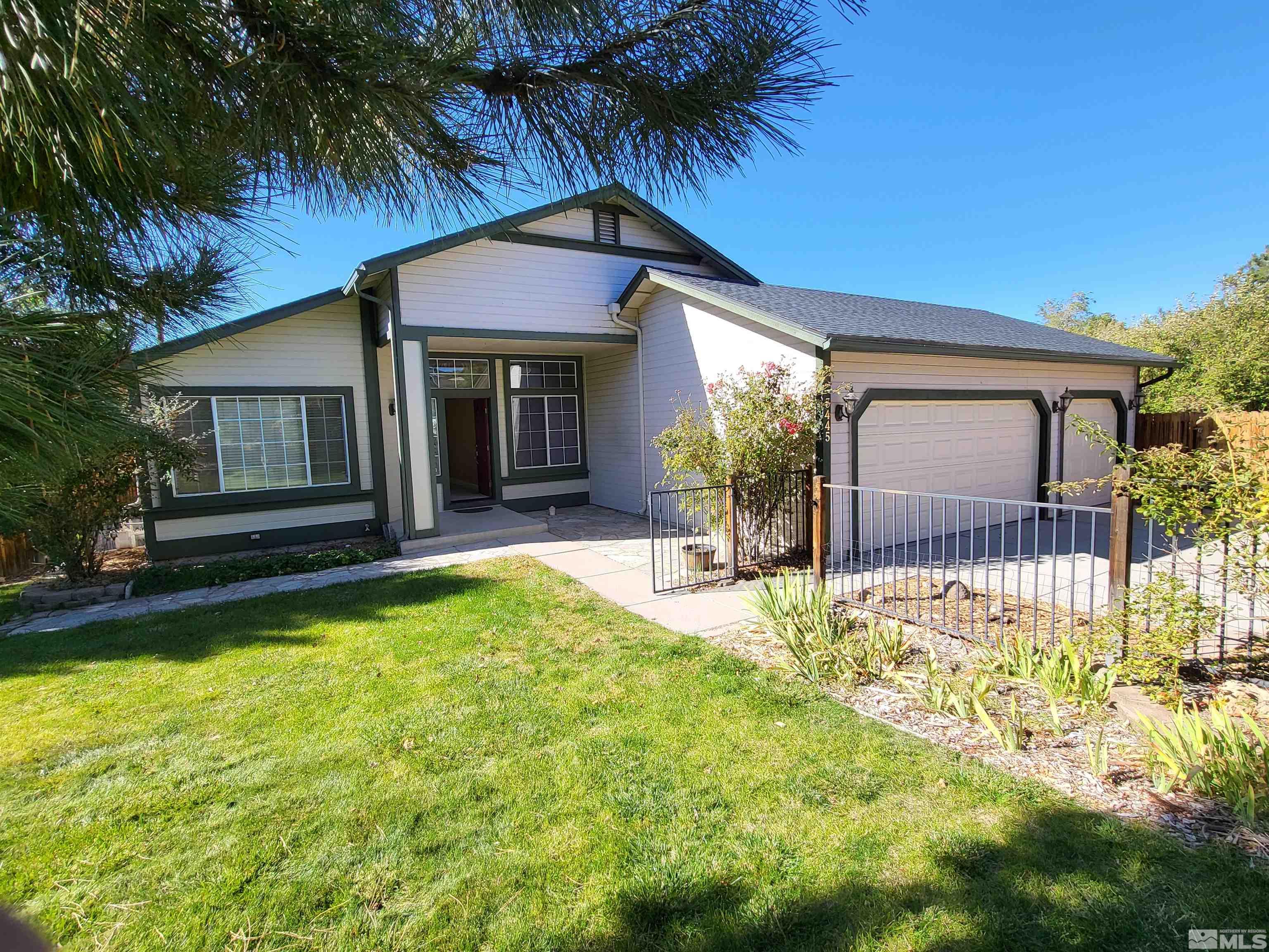 front view of house with a yard