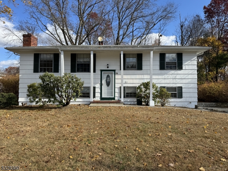 a view of a house with a patio