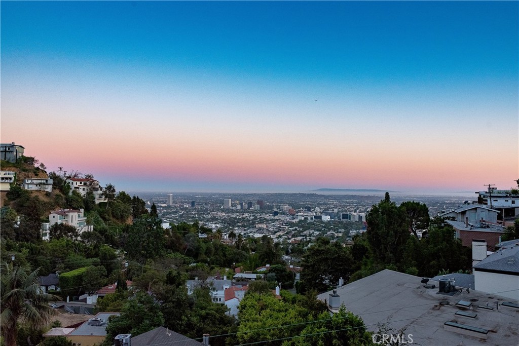 an aerial view of a city