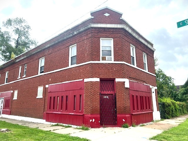 a front view of a house