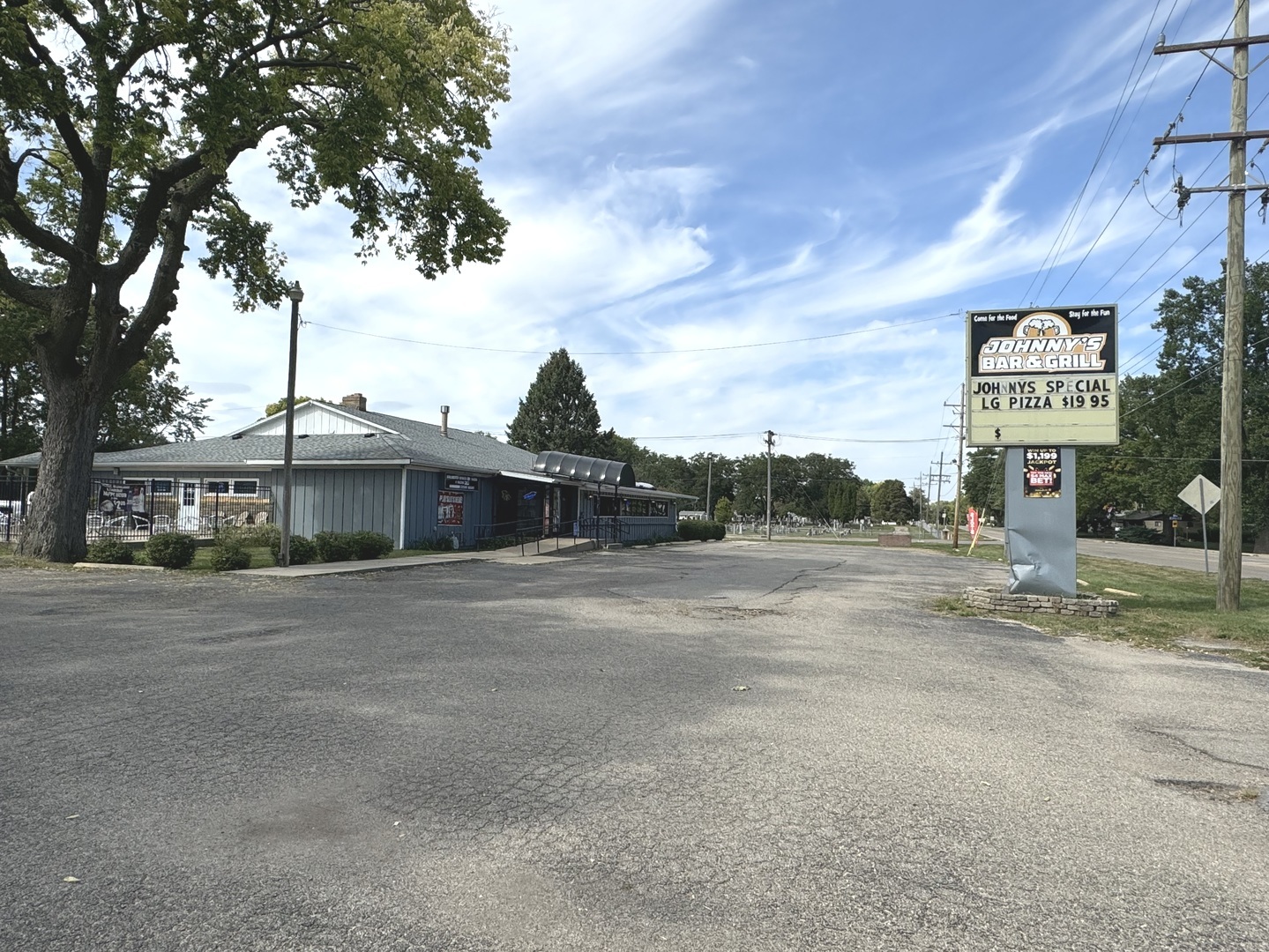 a view of a house with a street