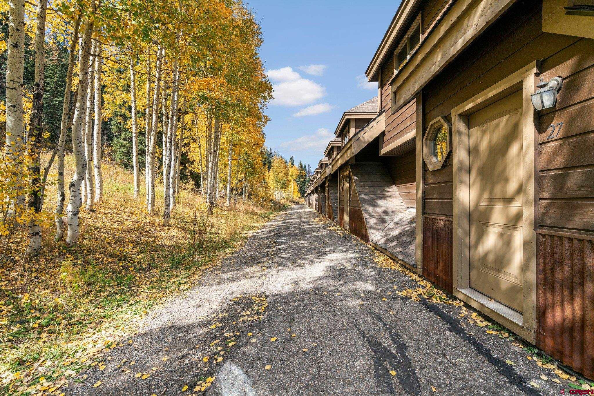 a view of a pathway of a house with a yard