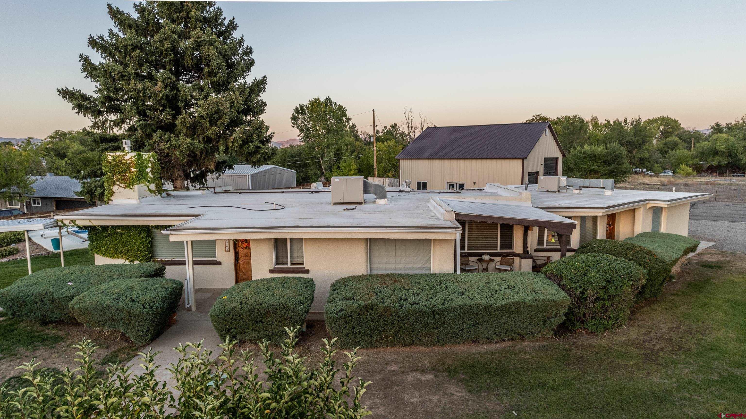 a aerial view of a house