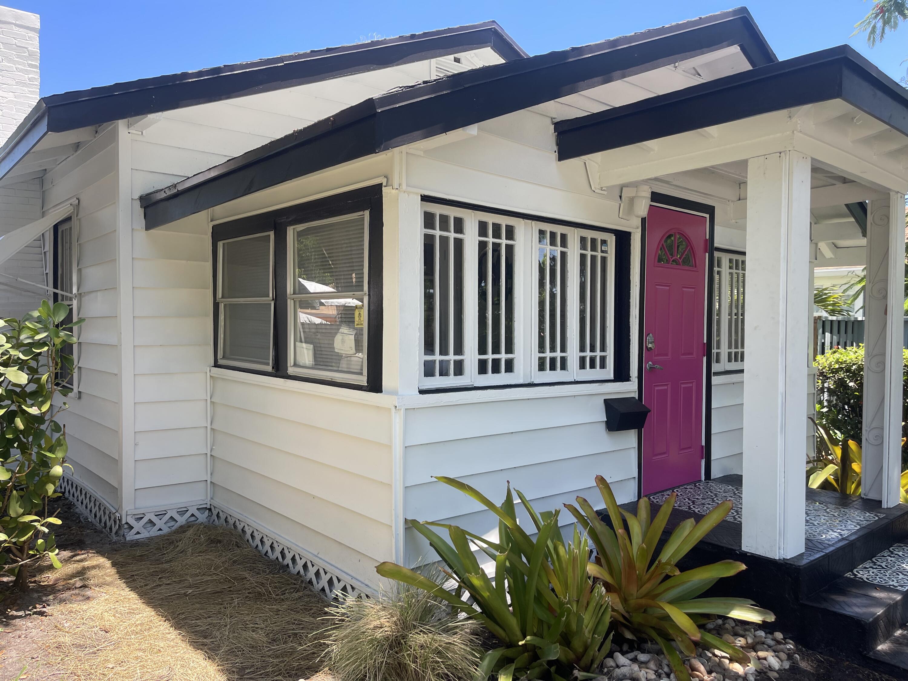 a front view of a house