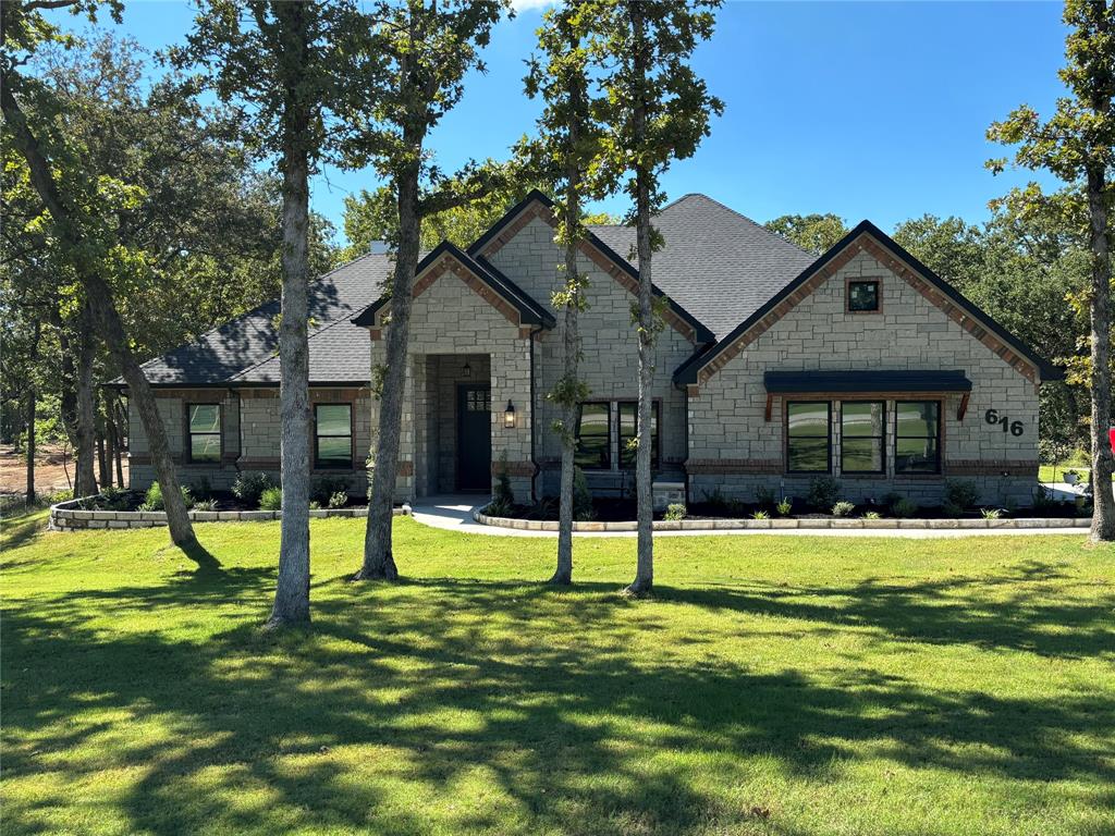 a house view with a outdoor space