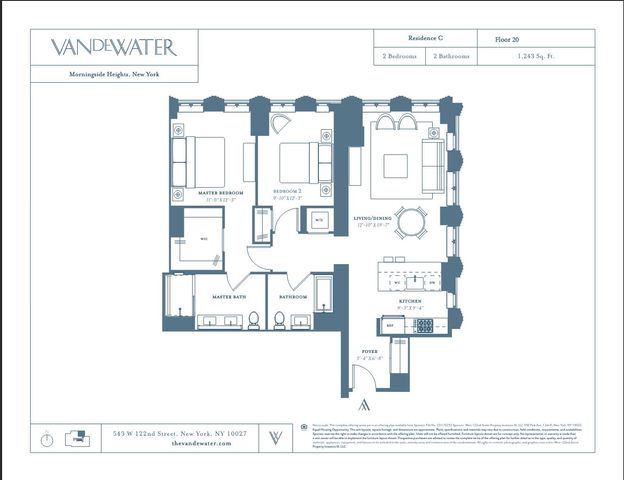 $8,000 | 543 West 122nd Street, Unit 20C | Morningside Heights