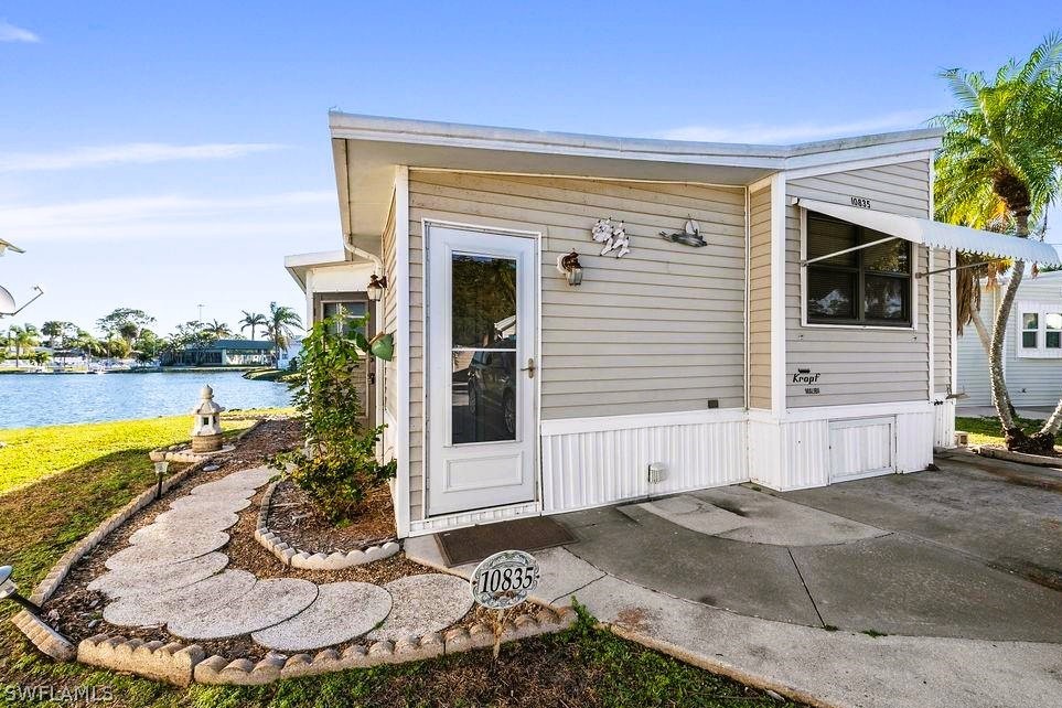 a view of a house with a patio