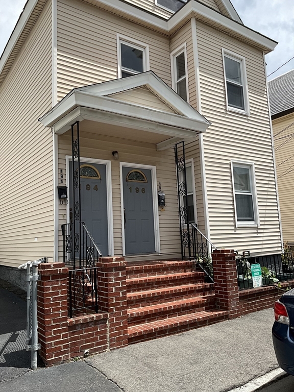 a front view of a house