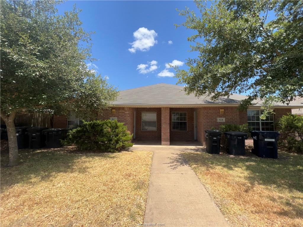 Ranch-style house featuring a carport and a front