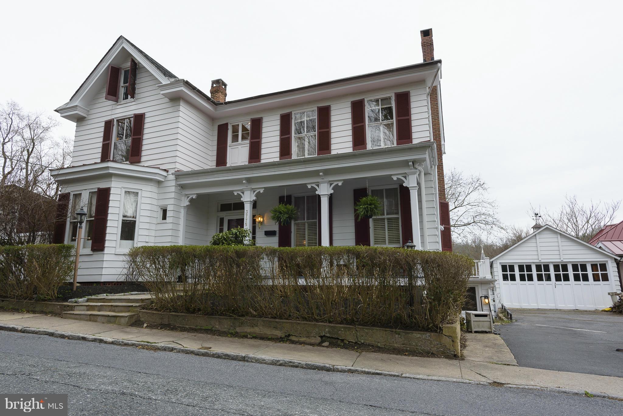 a front view of a house