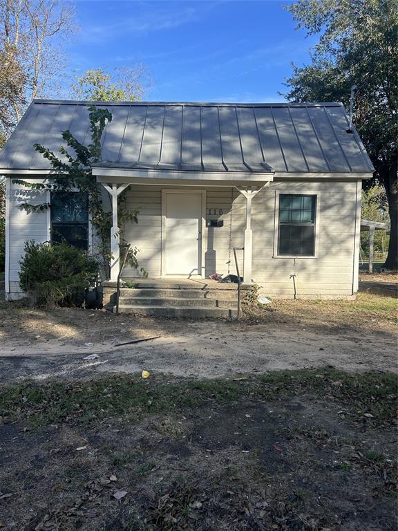 a front view of a house