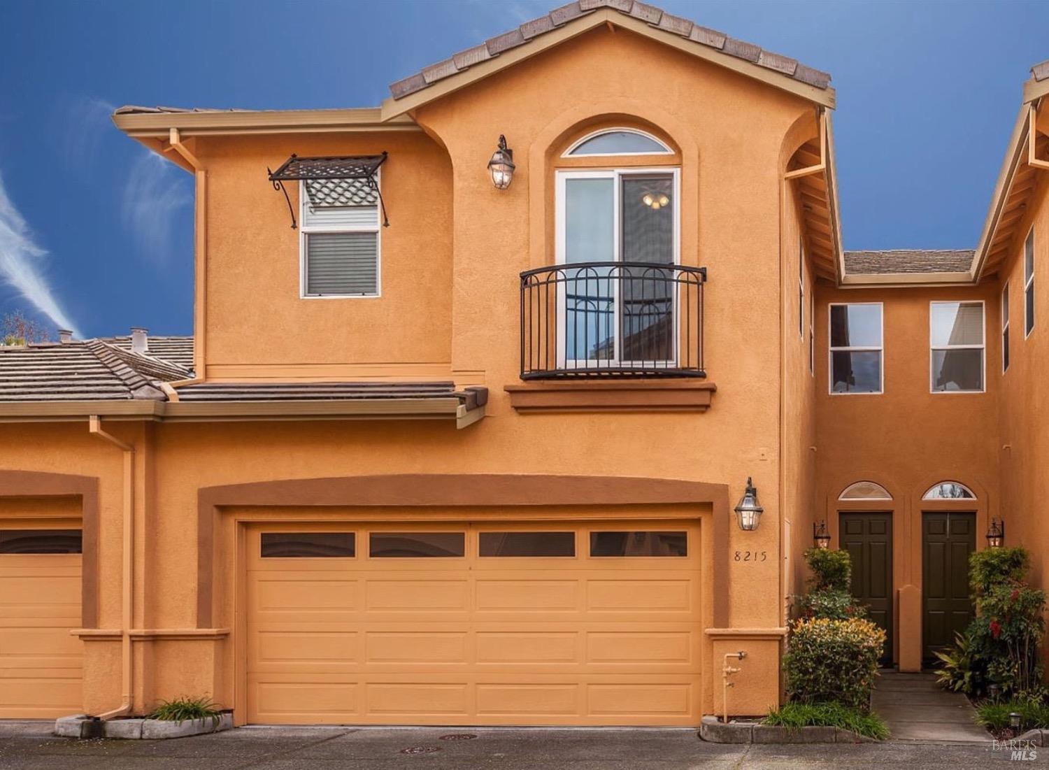 a front view of a house