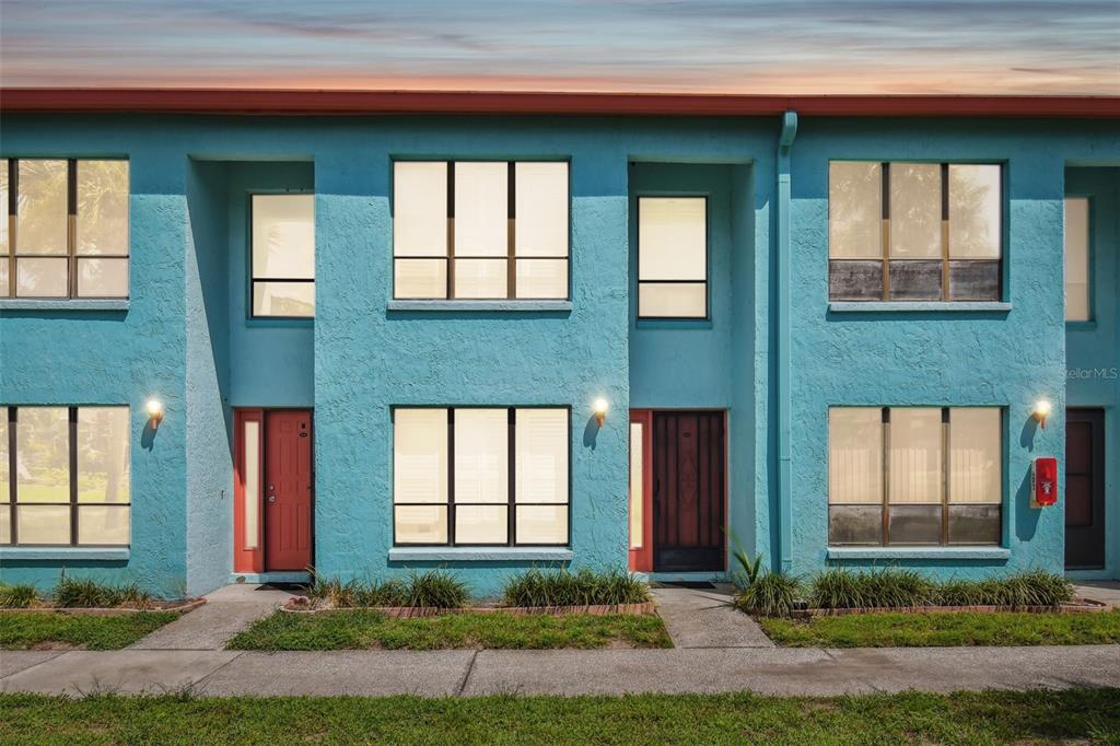 a front view of a house