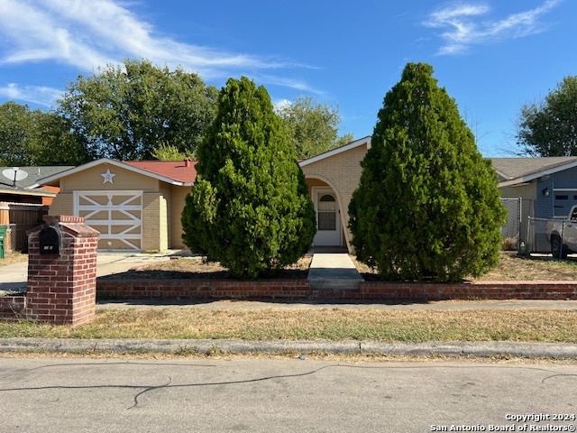 a front view of a house