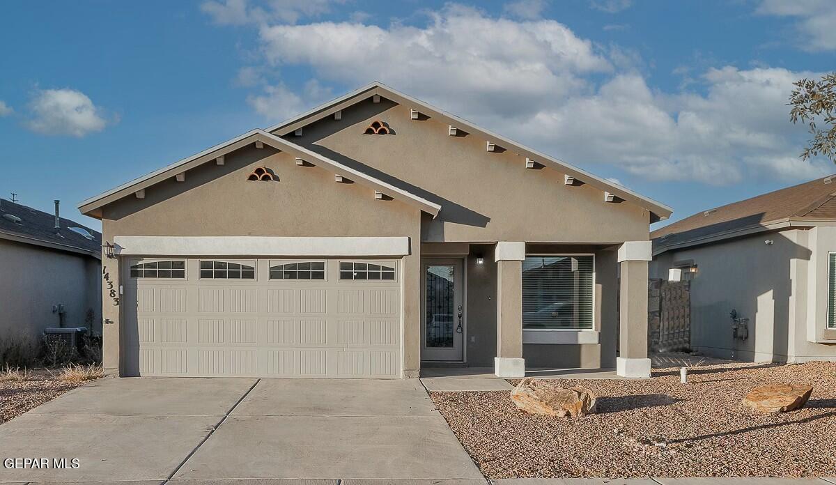 a front view of a house with shower