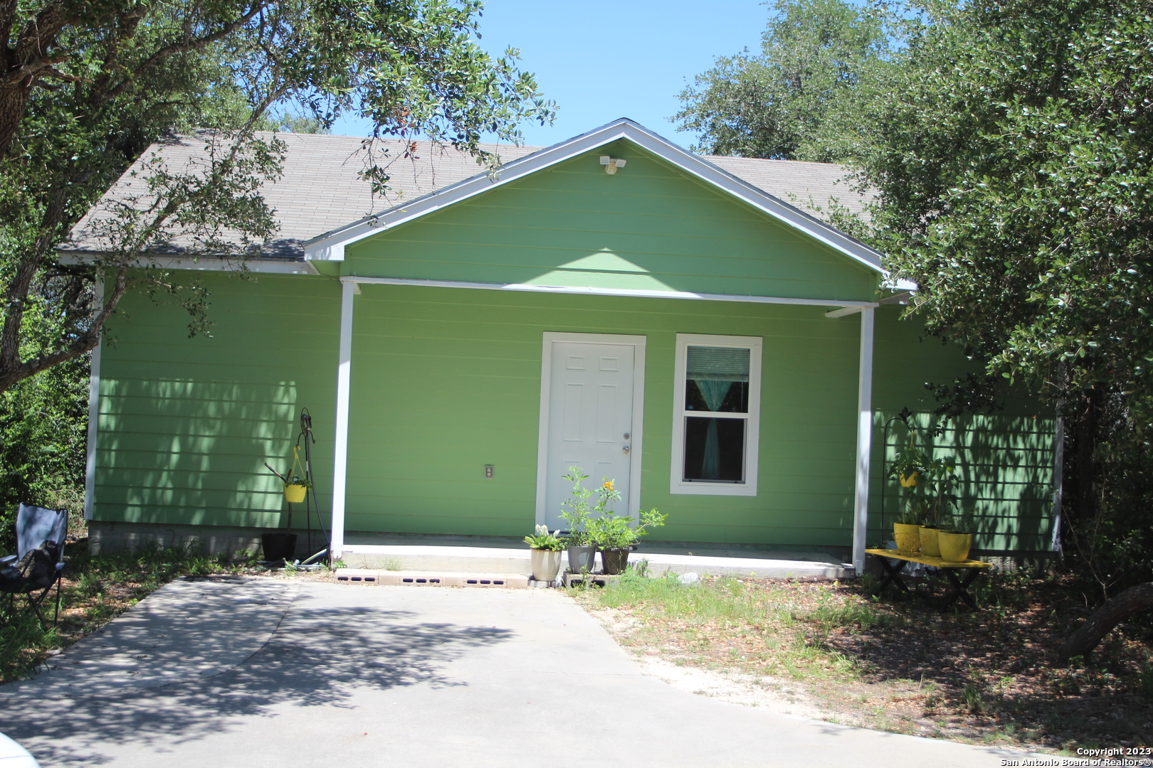 a front view of a house