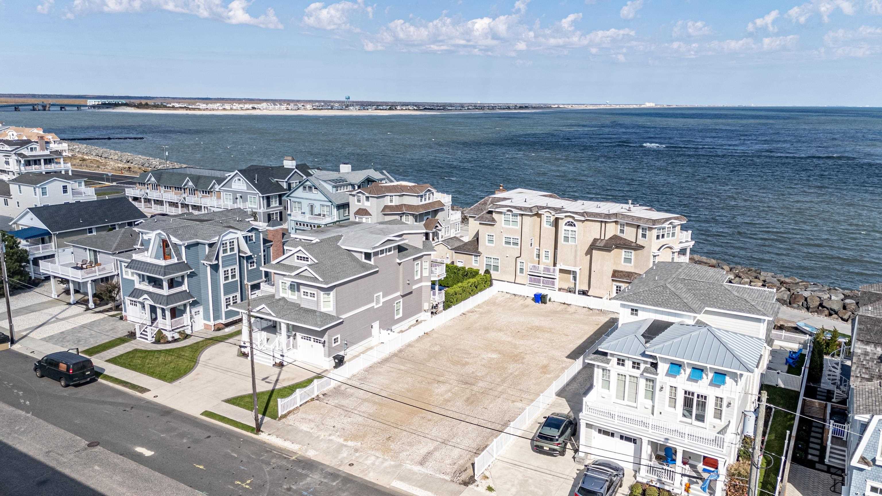 a view of building with ocean view