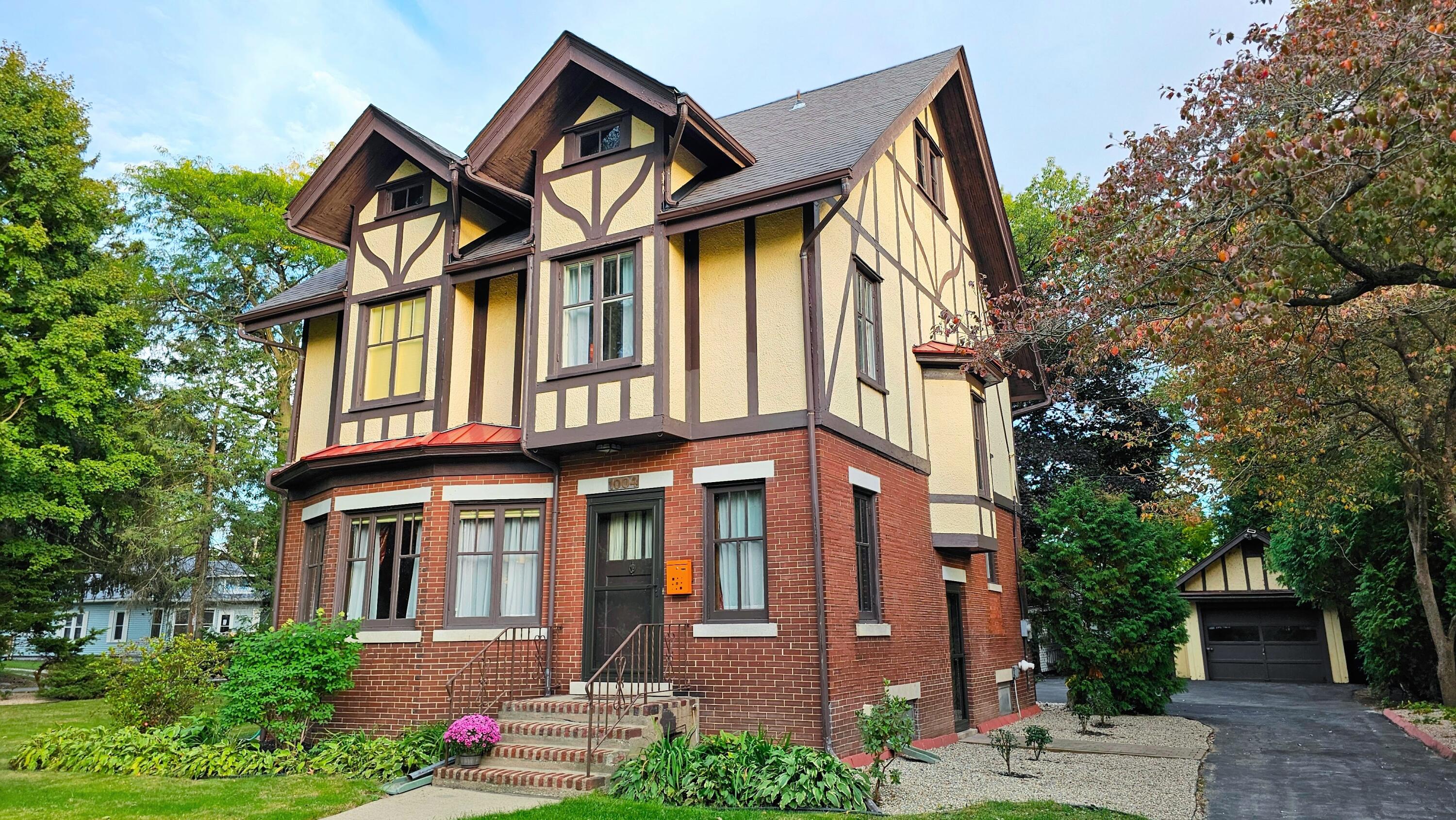 a front view of a house