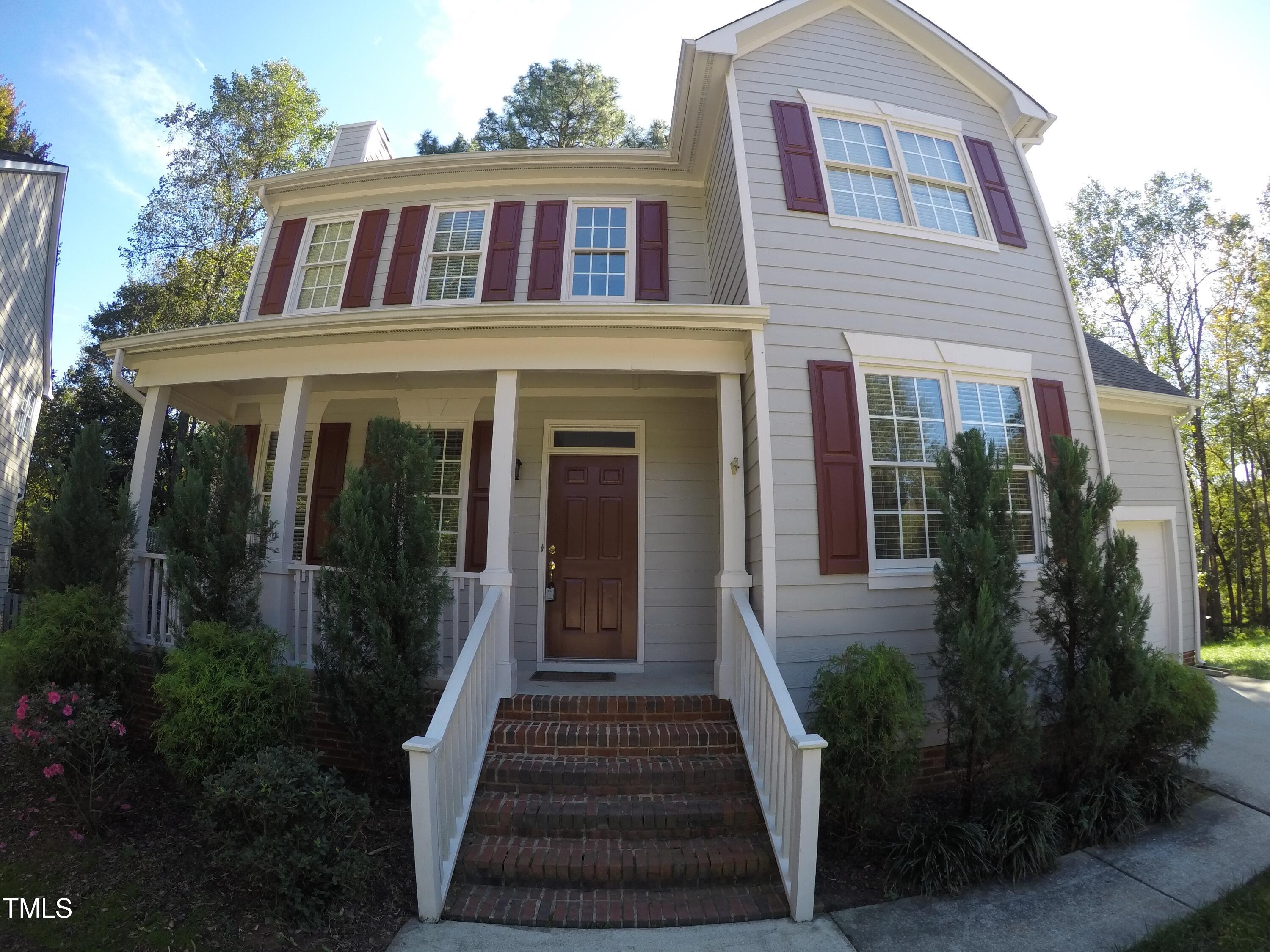 a front view of a house