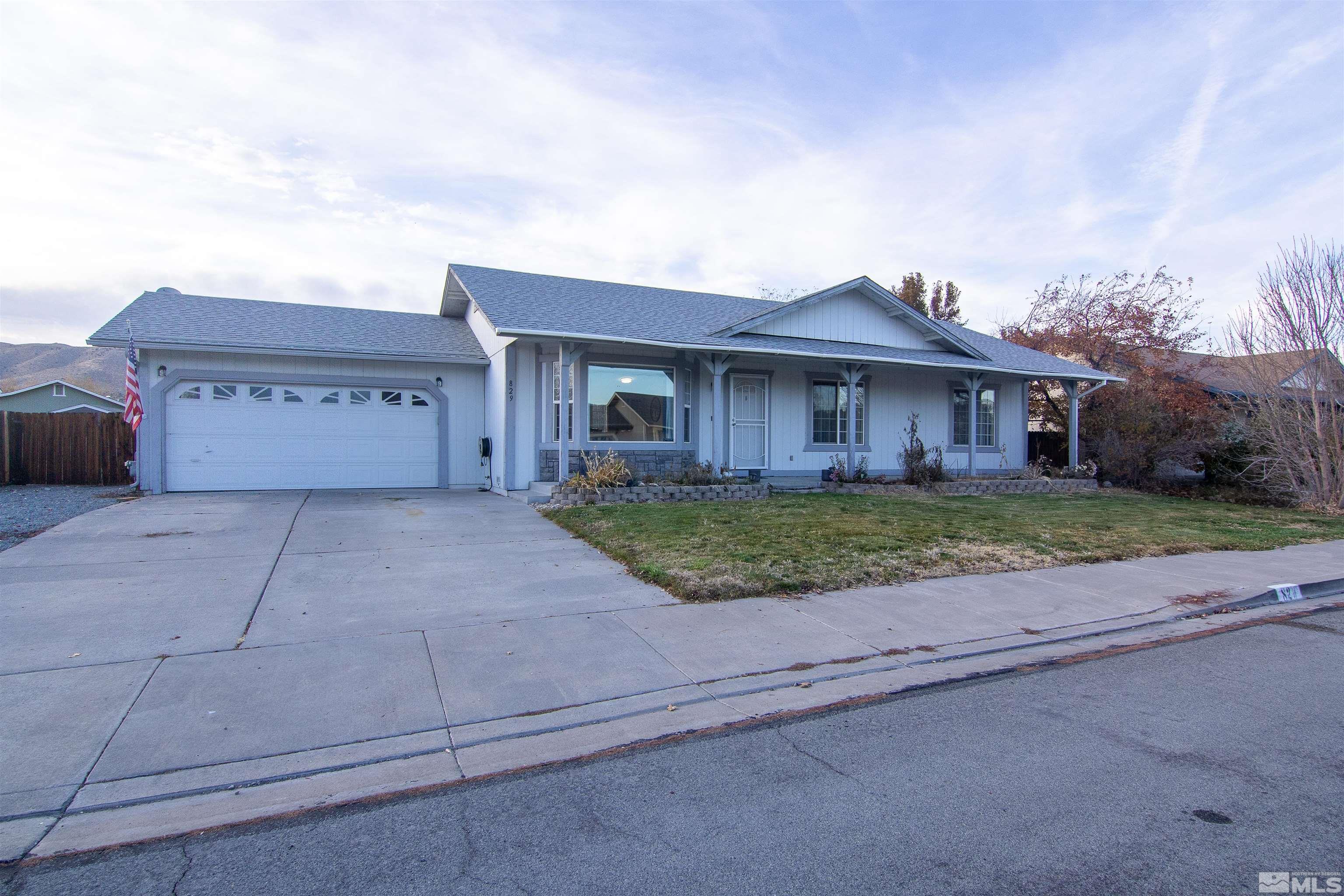 front view of house with a yard