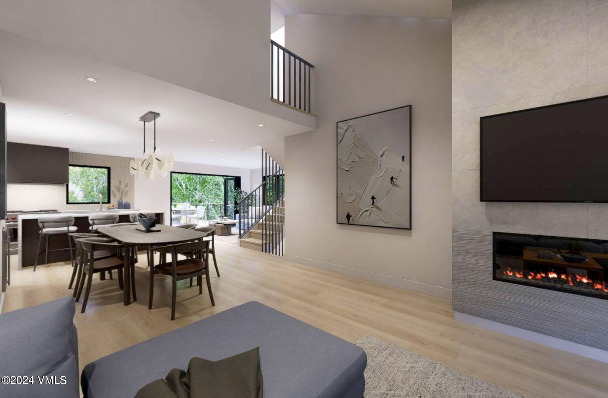 a view of a livingroom with furniture window and wooden floor