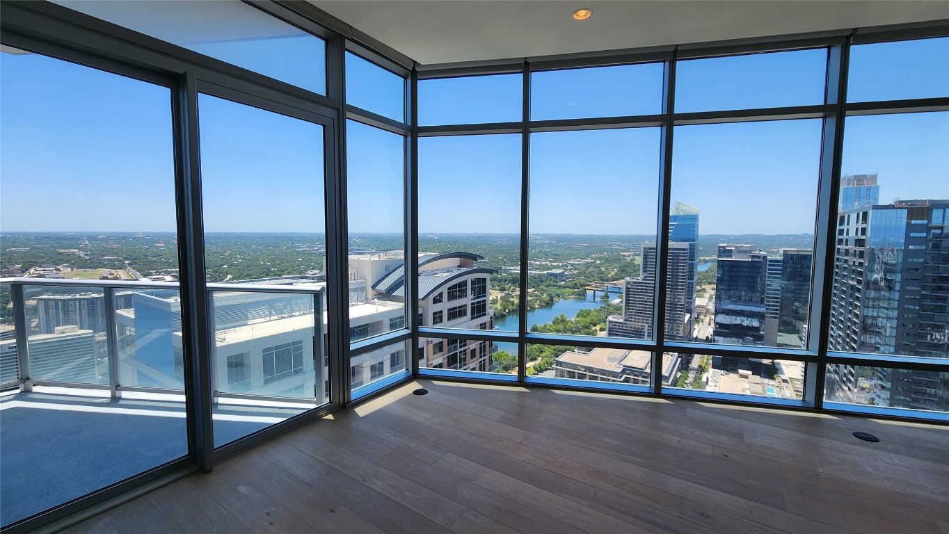 a view of a city from a window