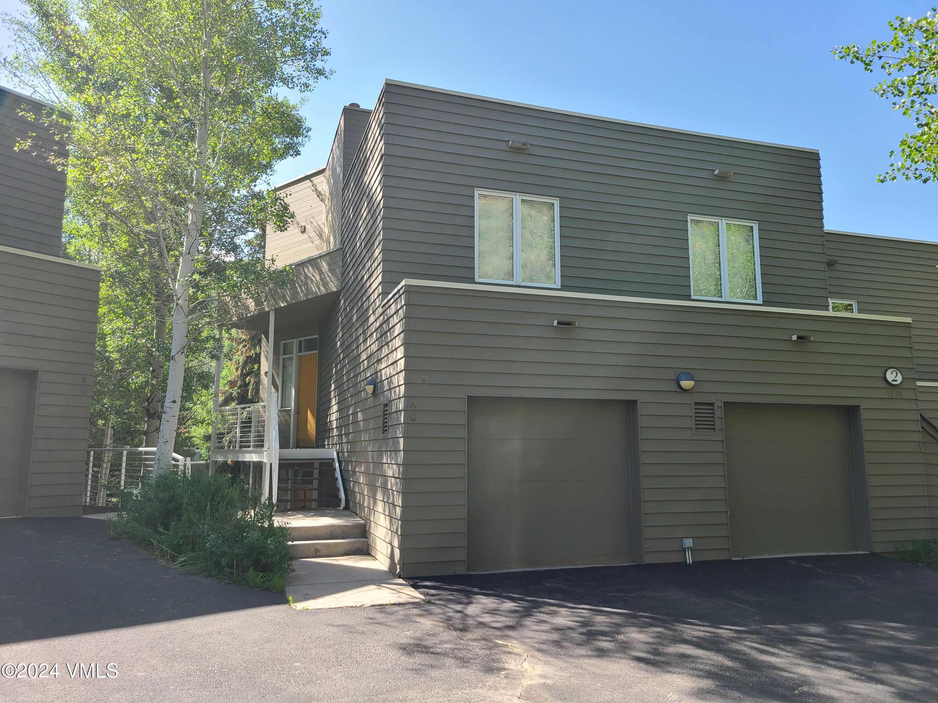 a front view of a house