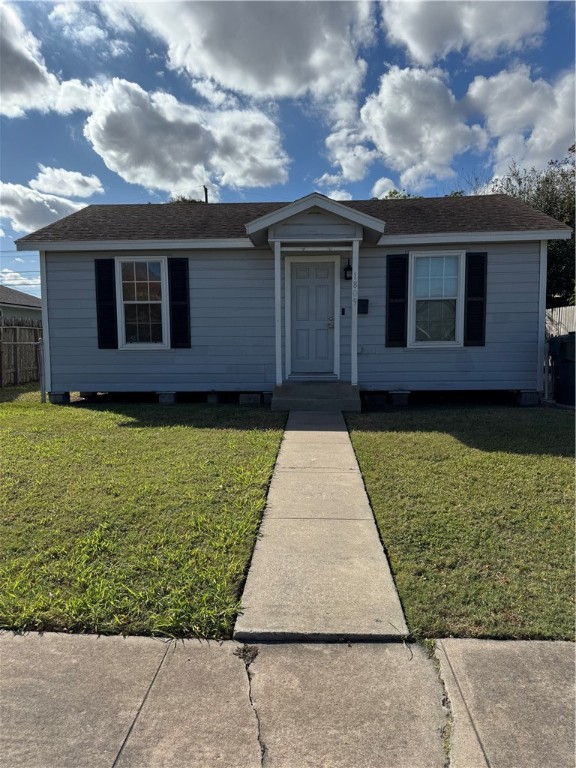 front view of house with a yard