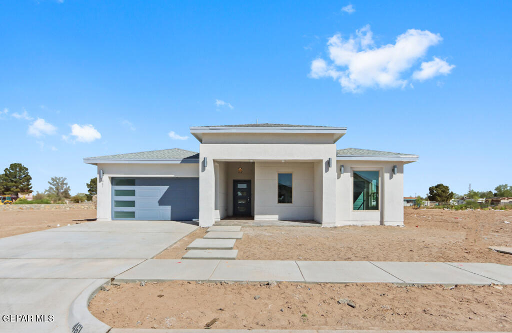 a view of a house with a patio