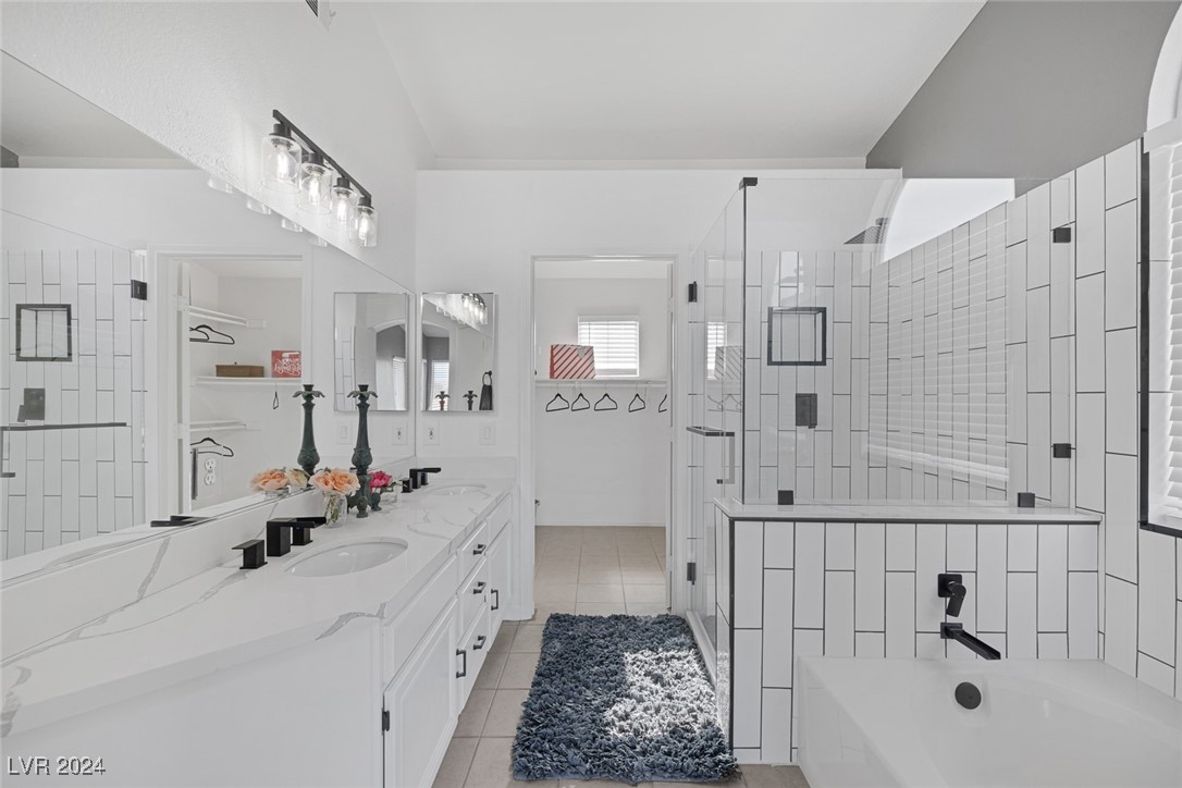 Newly renovated Primary Bathroom with walk in show