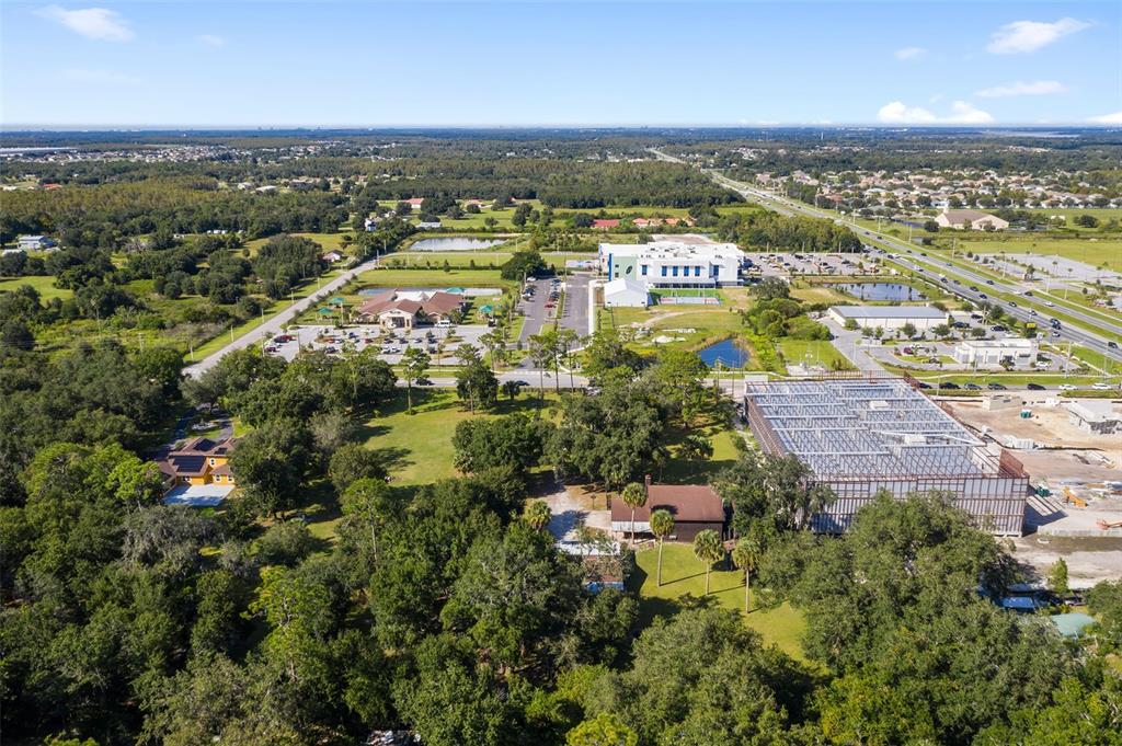 an aerial view of residential building with outdoor space