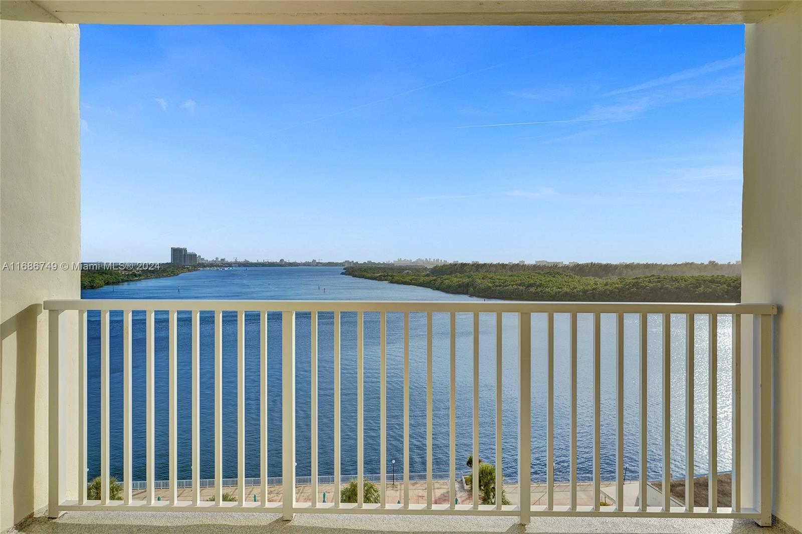 a view of a balcony