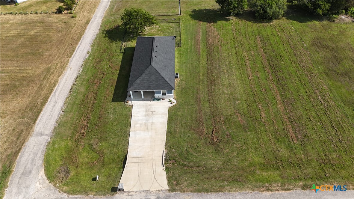 a bird view of a garden