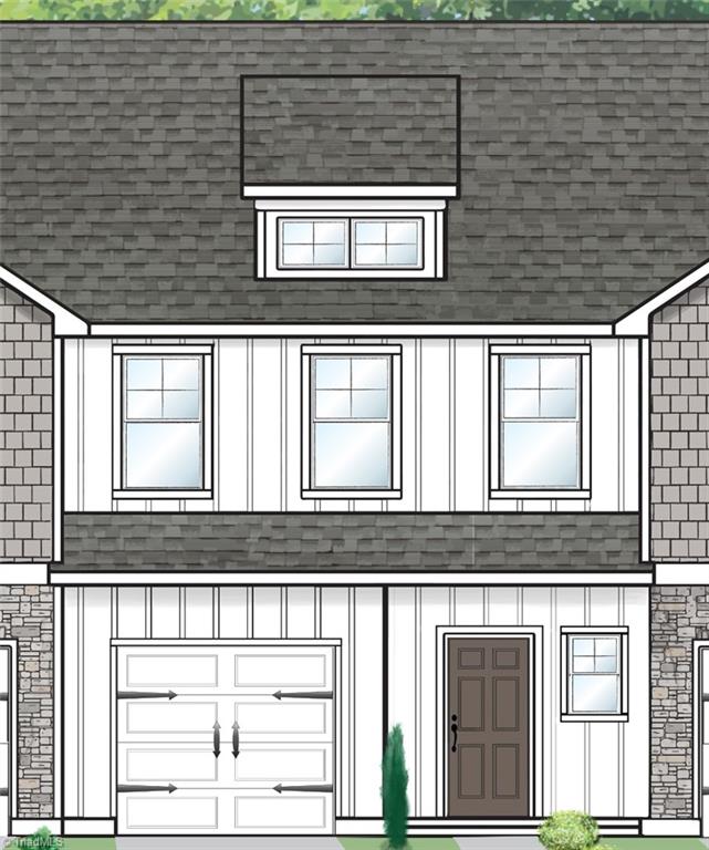 Townhome will be similar to rendering shown