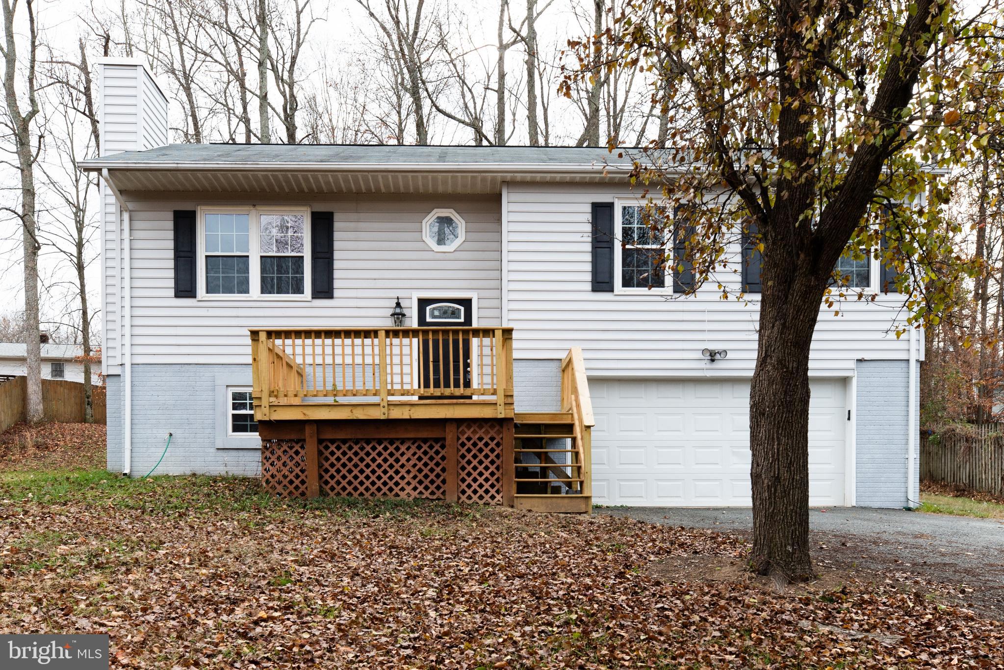 a backyard of a house