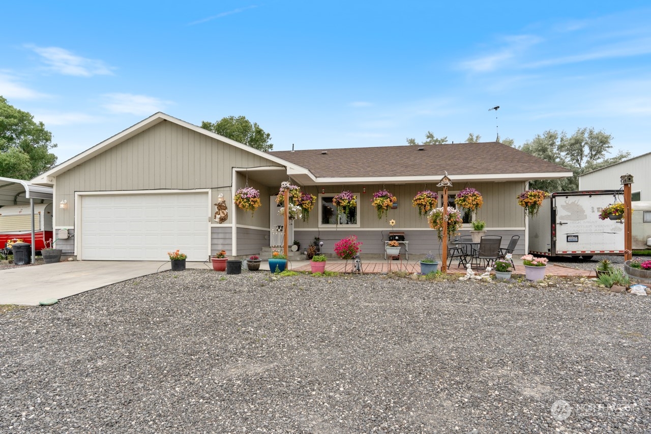 a view of a house with patio