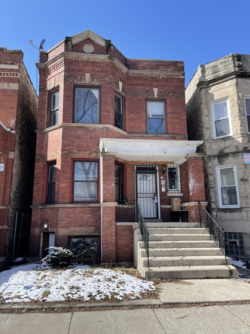 a front view of a house