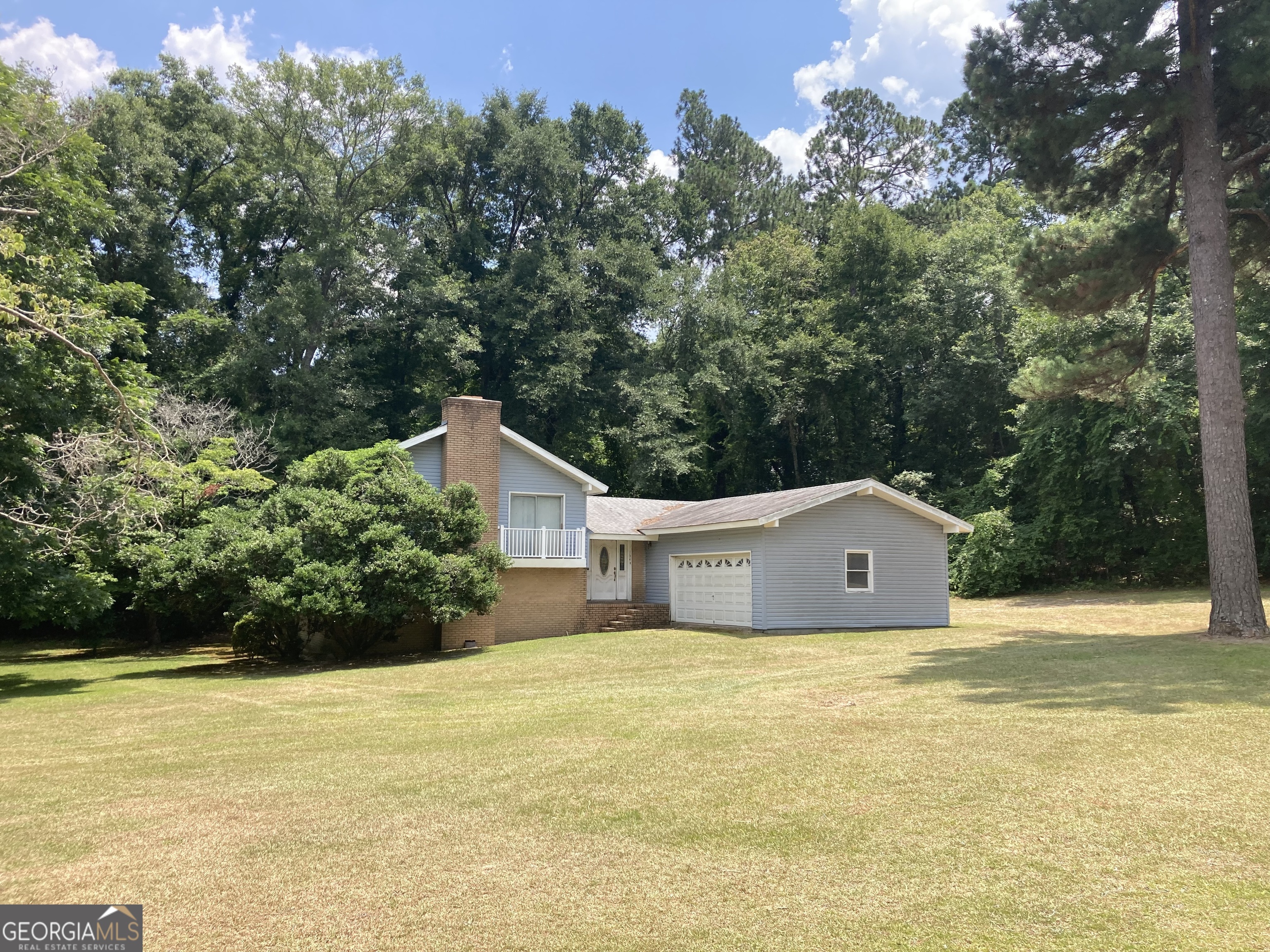 a house with a yard