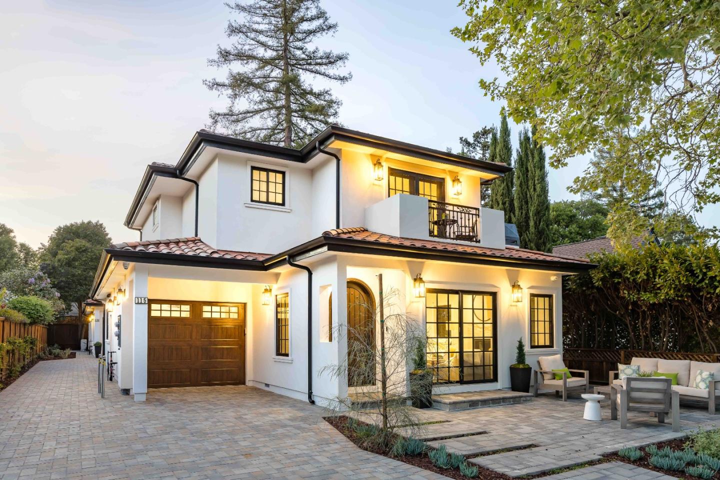 a front view of a house with a porch