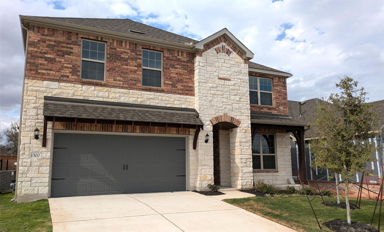 a front view of a house