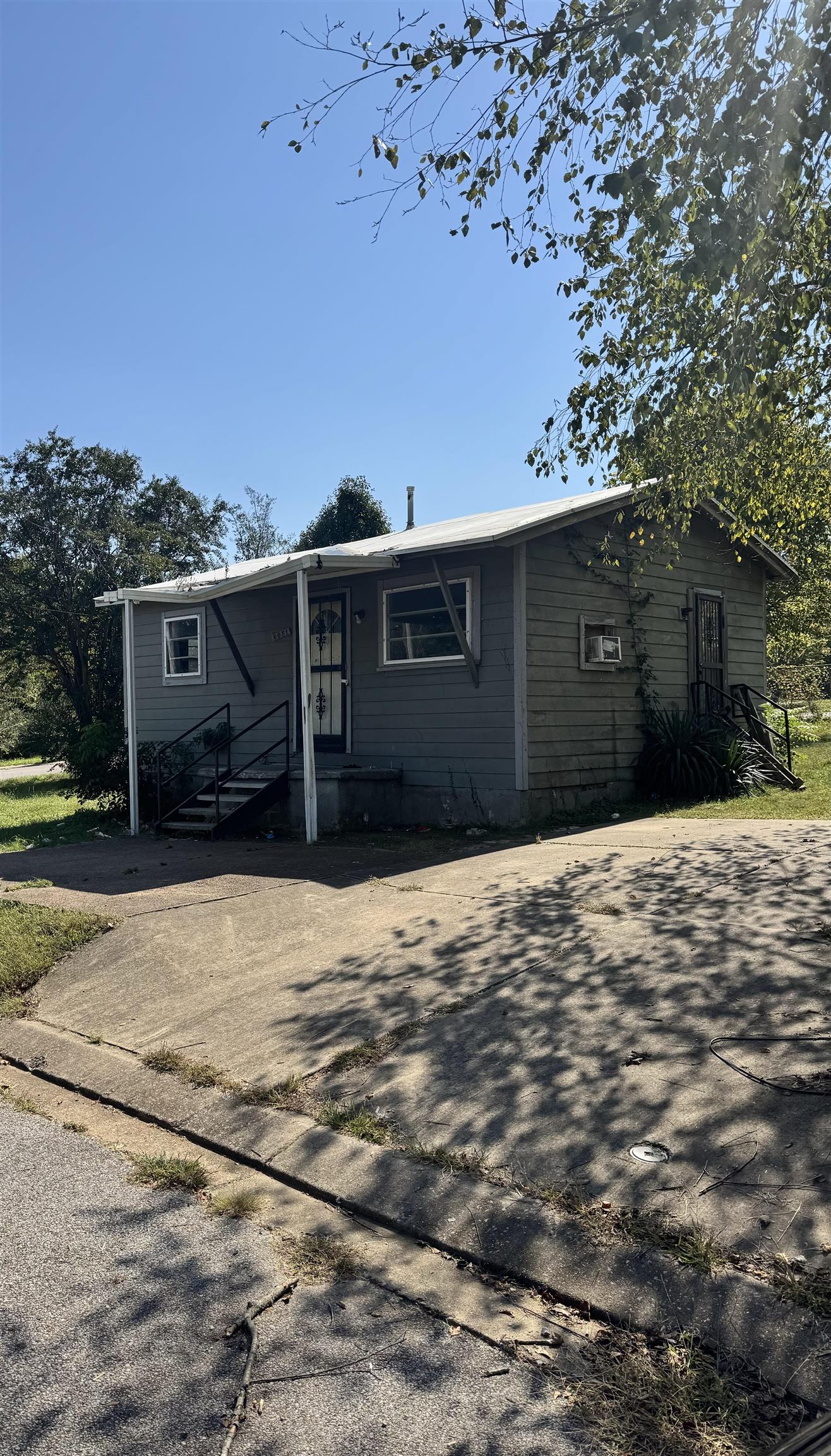 a front view of a house