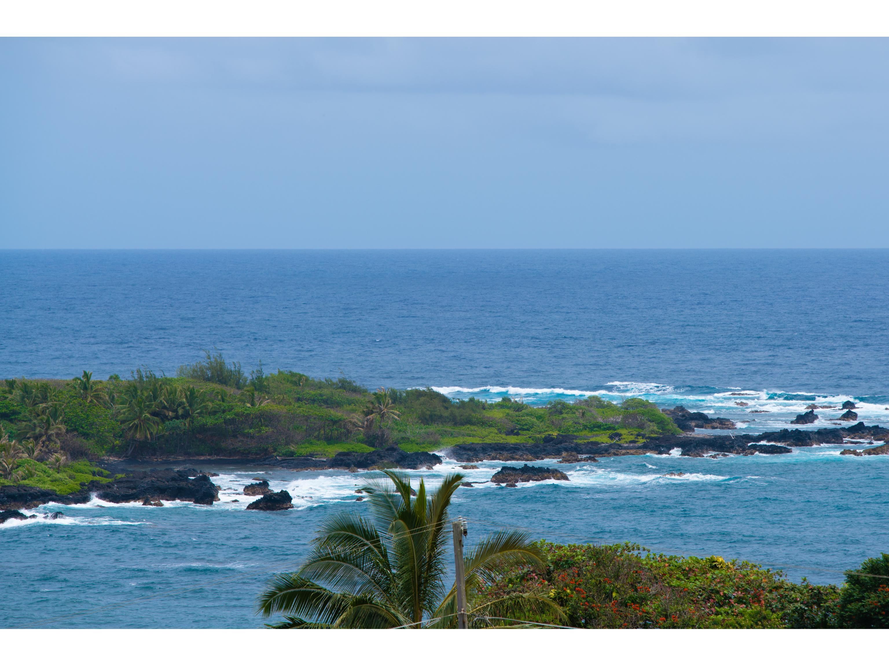 a view of an ocean and beach