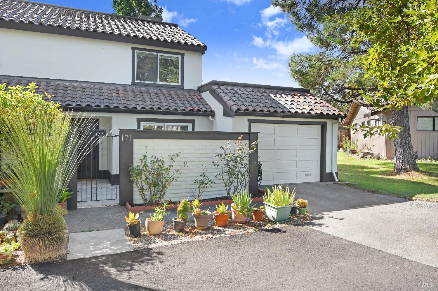 a view of a house with a patio