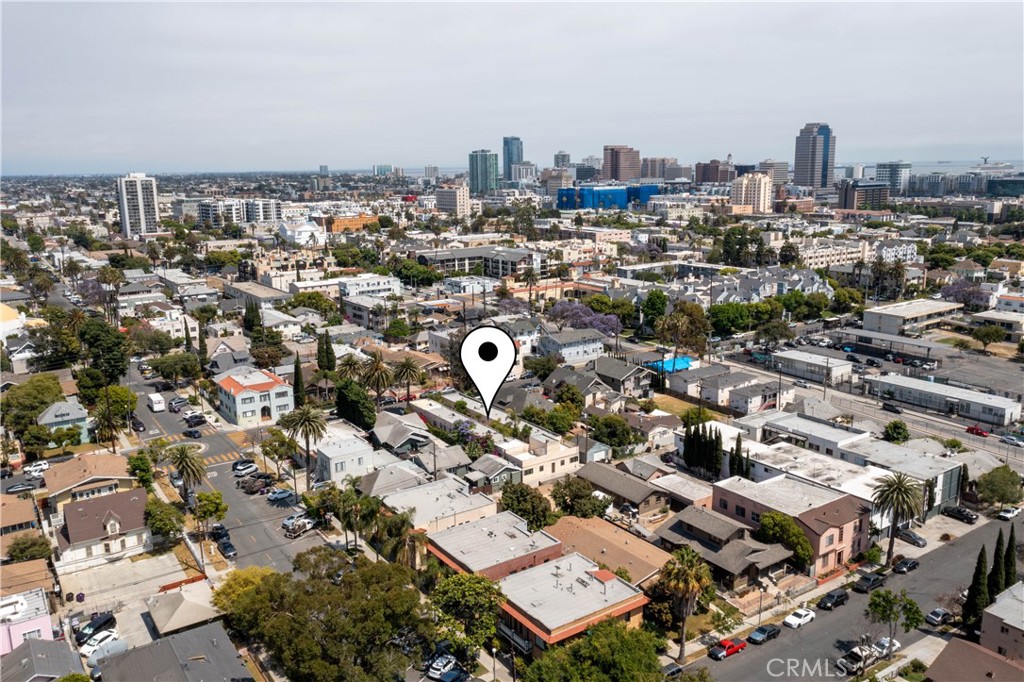 an aerial view of a city with lots of residential buildings