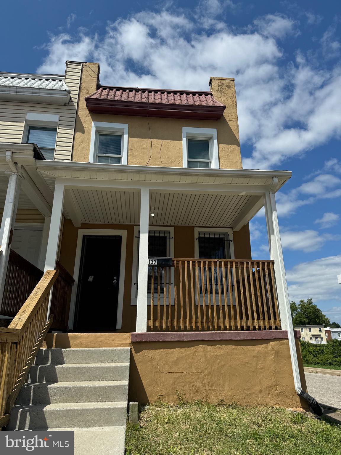 a view of a house with a door