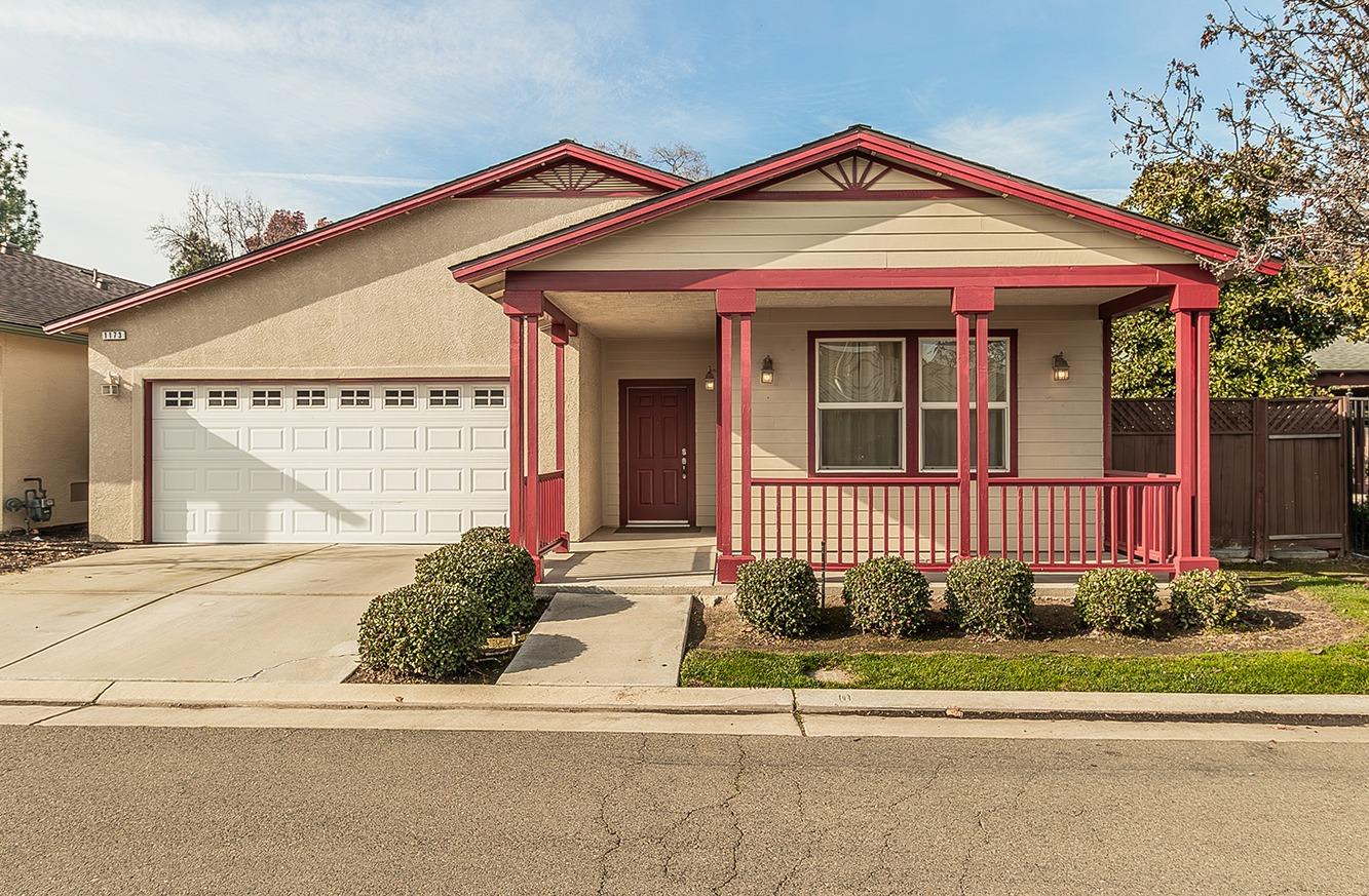 a front view of a house